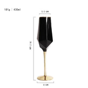 Linha Black Taças e Copos Geométricos de Vidro 4 Modelos