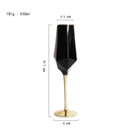 Linha Black Taças e Copos Geométricos de Vidro 4 Modelos