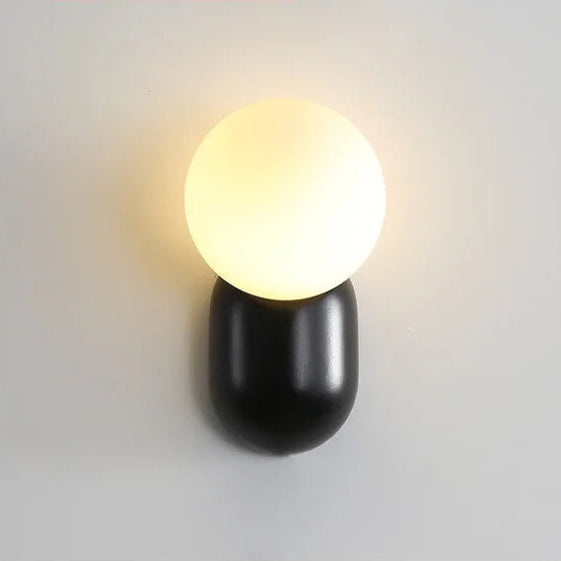 Nordic conduziu a lâmpada de parede creme arandela decoração casa para o quarto moderno e minimalista lâmpada parede vidro lampara pared iluminação led