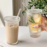 Kit Copo de Vidro Canelado 380ml - 3pcs