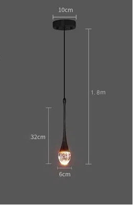 Modern Bubble Crystal Chandelier, Lâmpada suspensa, Luzes pendentes para sala de jantar, Quarto, Bar, Café, Lâmpada LED para decoração de casa