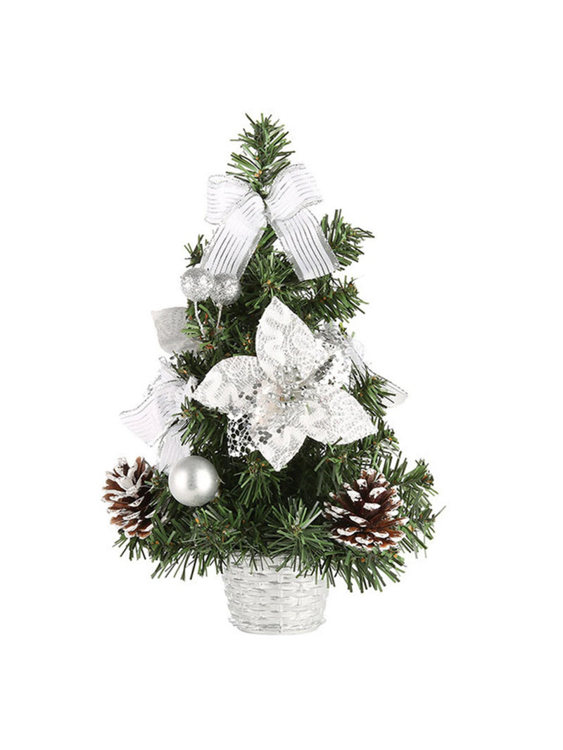 20/30/40cm árvore de natal casa quarto decorações de festa artificial árvore de natal crianças diy artesanato 2025 presente de ano novo
