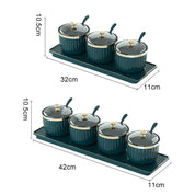 Jogo Porta Temperos Gramado 4 ou 5 pcs
