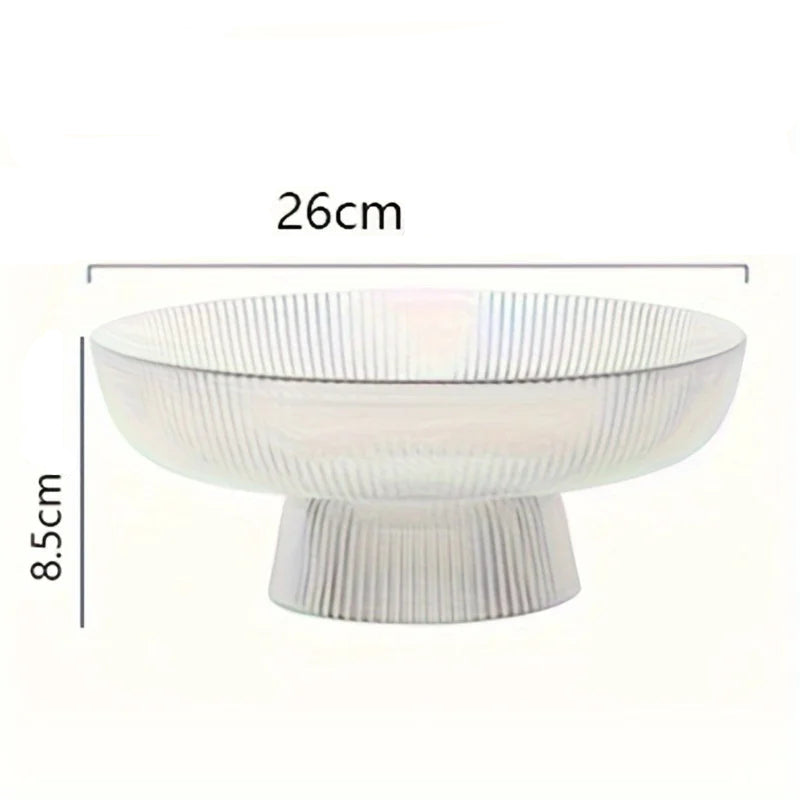 Fruteira de Vidro com Base Pedestal