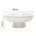 Fruteira de Vidro com Base Pedestal