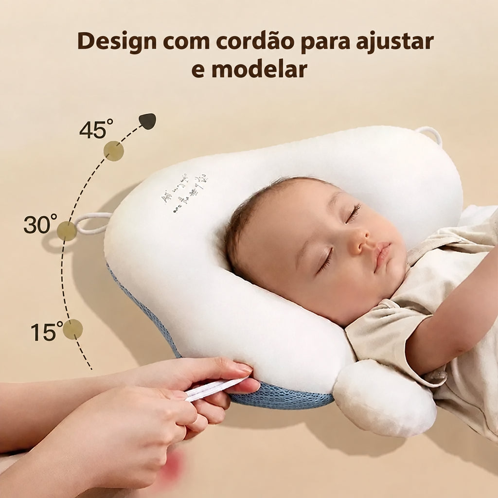 Travesseiro para Bebê Recém-Nascido Dupla Face para Dormir
