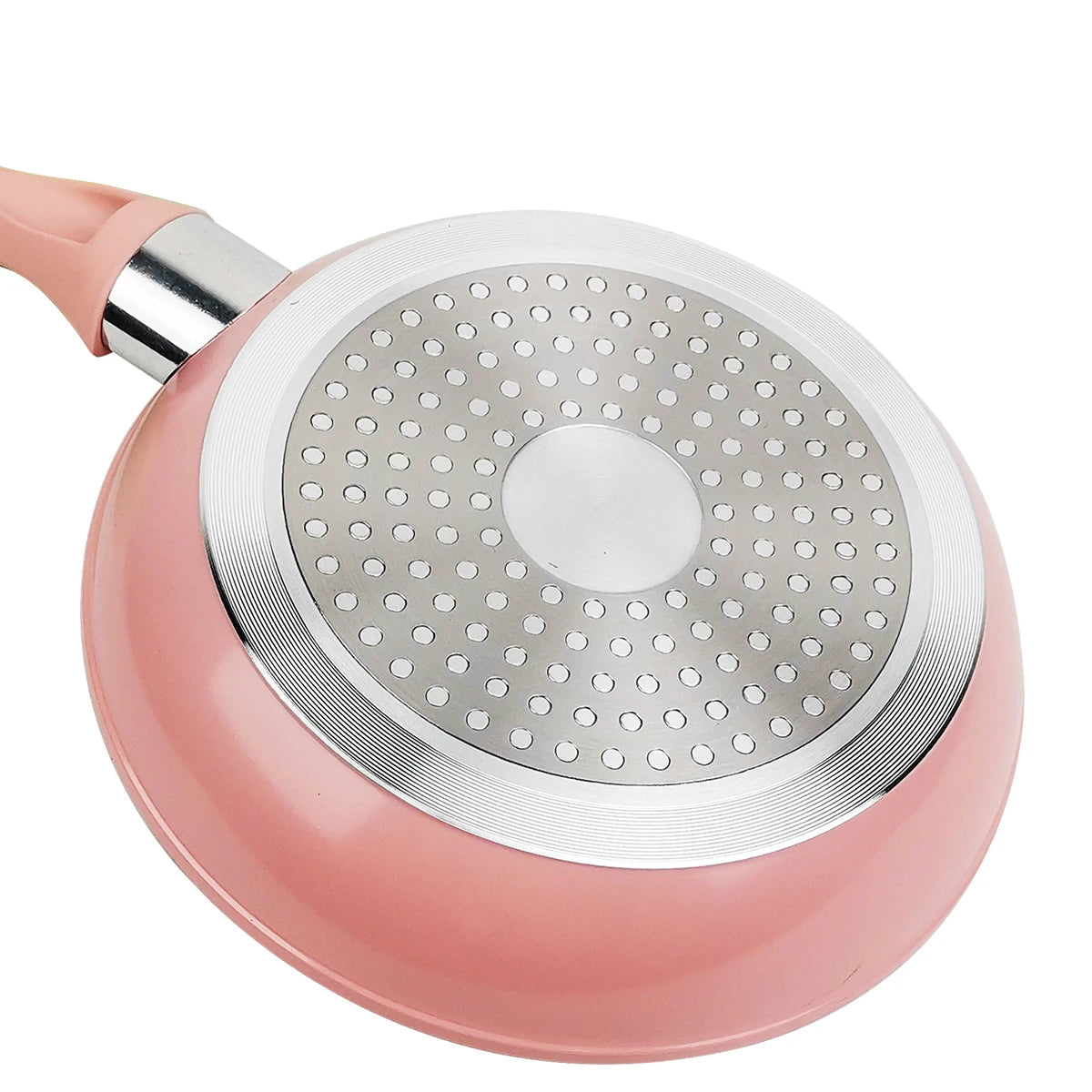 Conjunto Panela e Frigideira Rosa Antiaderente