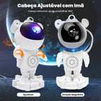 Luminária Projetor Astronauta Galáxia LED com Bluetooth e Controle Remoto