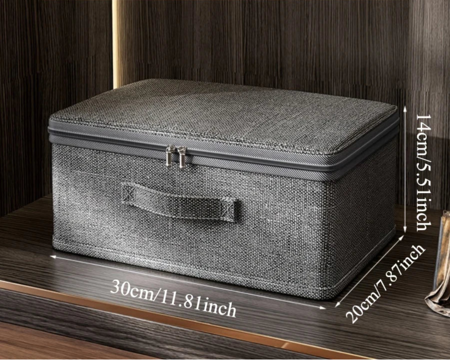 Caixa de Armazenamento de Lona Empilhável com Tampa