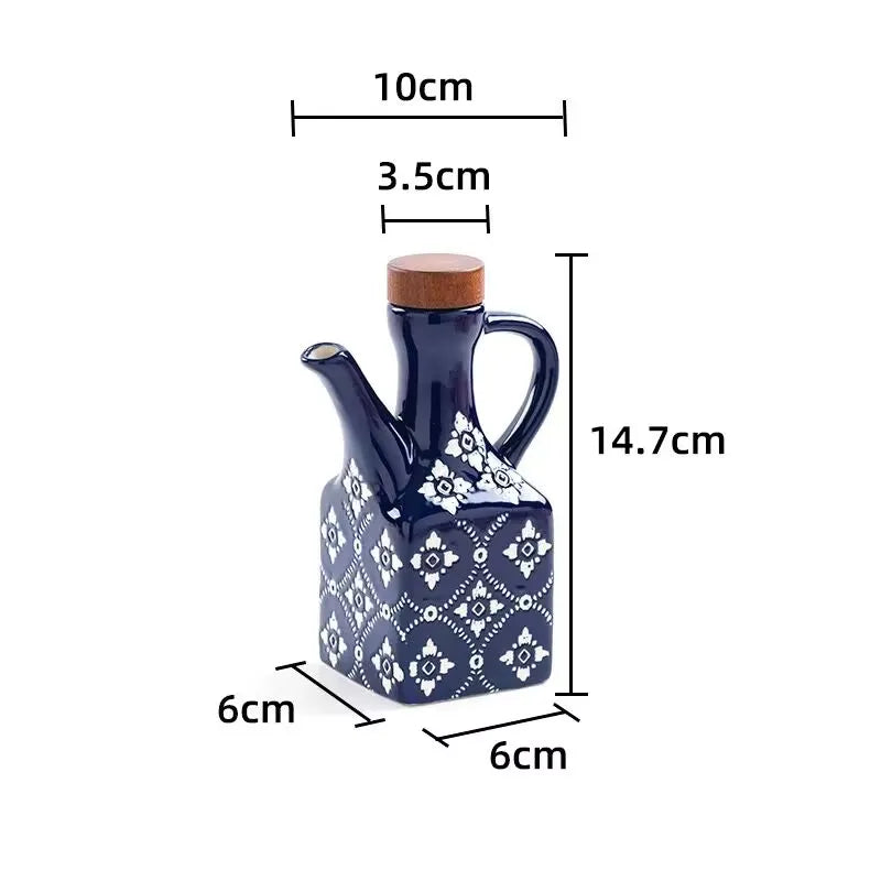 Jarro de Armazenamento Cerâmico Elegante para Cozinha