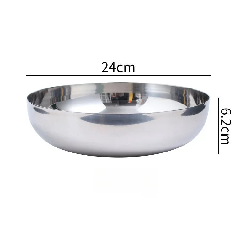 Saladeira Prata em Aço Inox