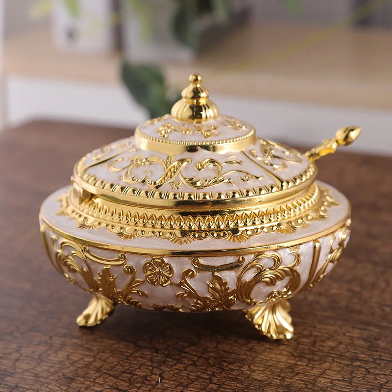 Açucareiro Gold em Metal