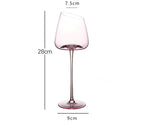 Copo e Taças Rosa de Cristal - Individual