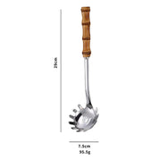 Utensílios em Inox com Cabo de Bambu - 7 Modelos