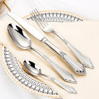 Kit Talheres Prata em Aço Inox - 8pcs