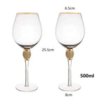 Kit Taças Dourada 2 Peças