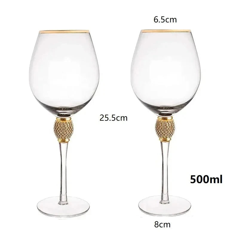 Kit Taças Dourada 2 Peças