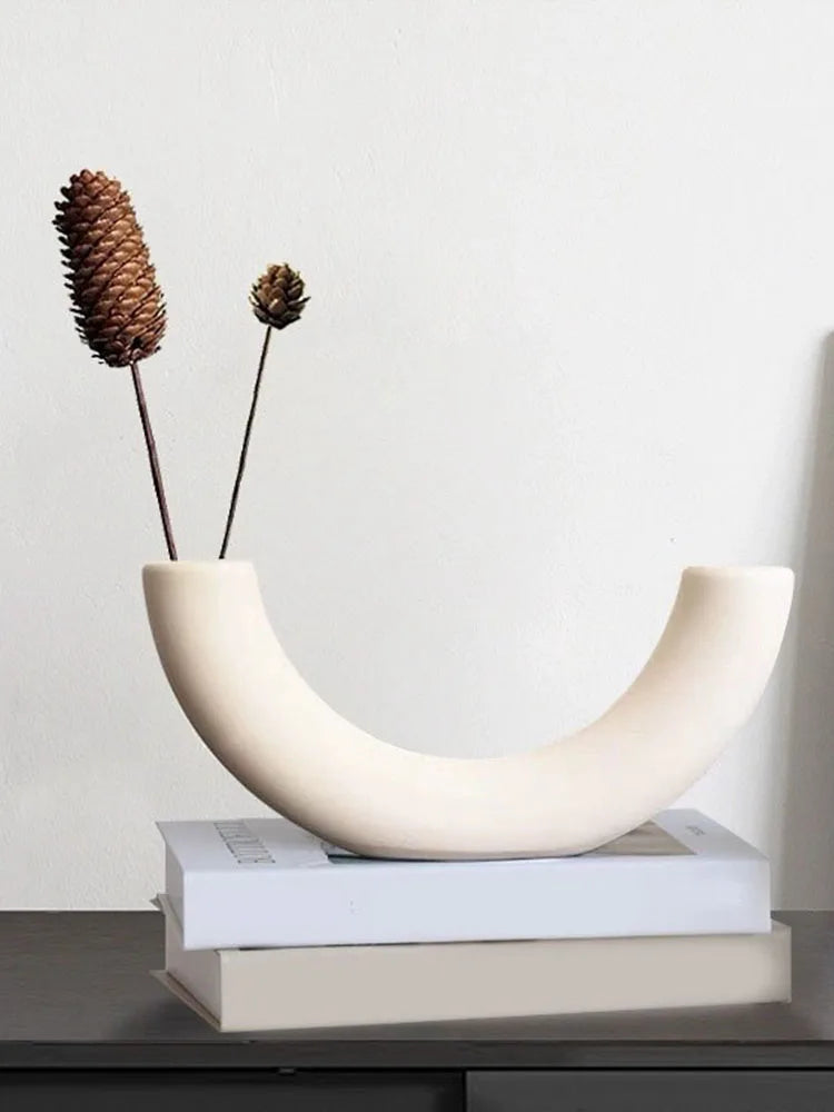 Vaso Ornamento Meia Lua