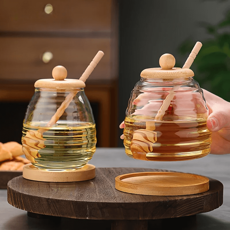 Pote para Mel em Vidro com Tampa Selante