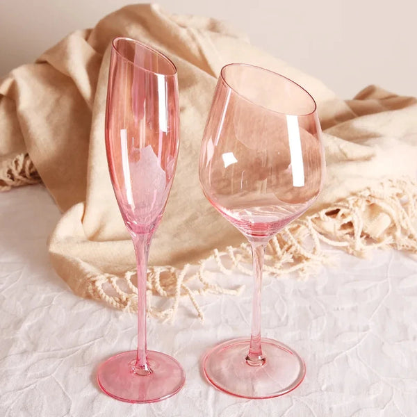 Taça Rosa de Cristal - 2 Tamanhos