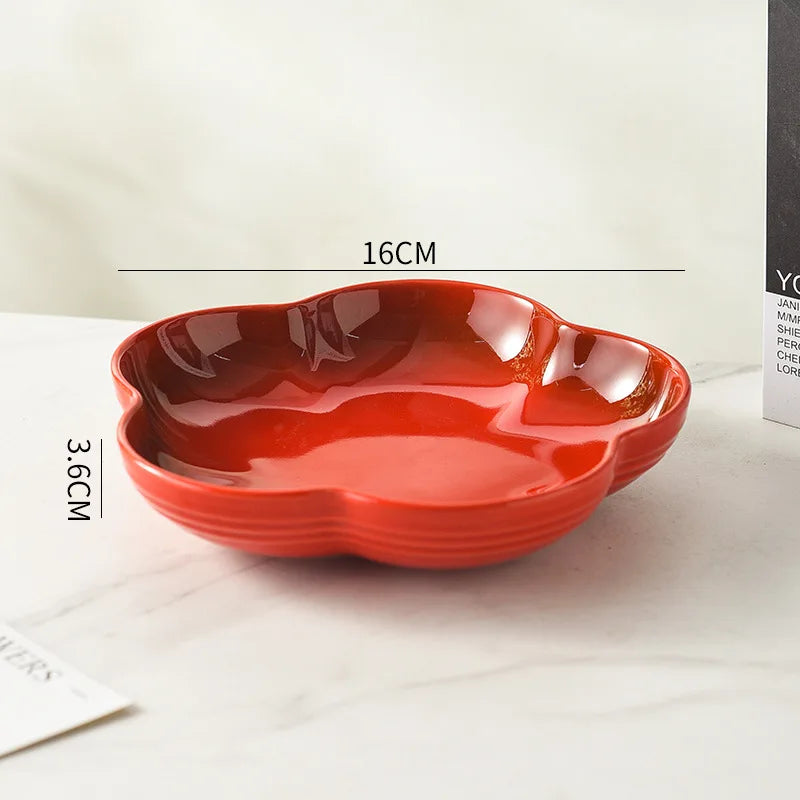 Linha Louças em Porcelana Vermelha