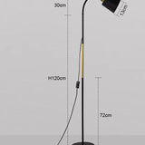 Luminária de Chão LED Ajustável em Ferro Forjado