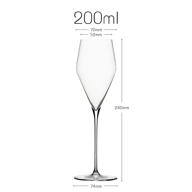 Taça para Champanhe de Cristal 200ml