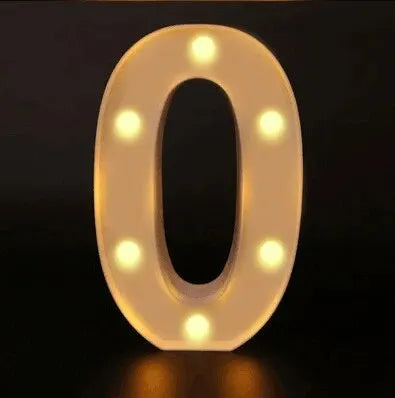 Lâmpada letra número alfabeto luminoso luzes LED decoração noite luz para casa casamento aniversário natal decoração