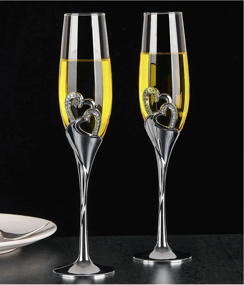 Kit Taças de Cristal Love 2 Pcs