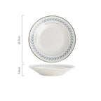 Jogo de Xícara com Pires ou Prato de Cerâmica Folhas Verdes Estilo Francês