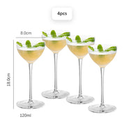 Kit Taças de Cristal para Coquetéis 120ml - 2 ou 4pcs