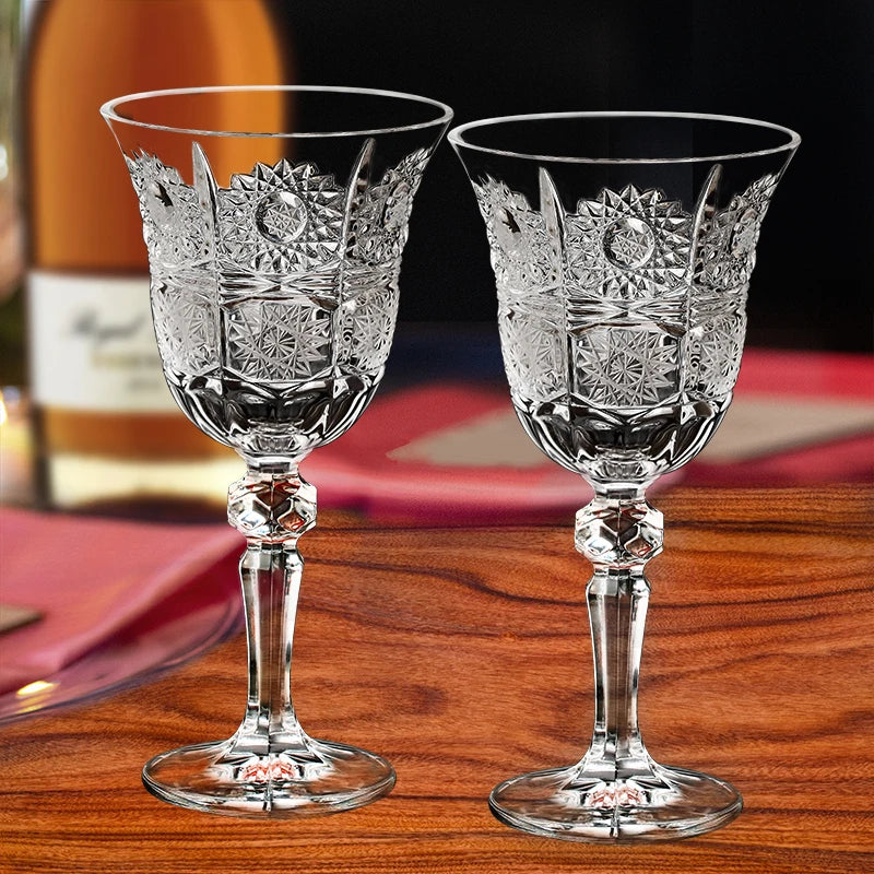 Taça Desenhada Artesanal de Vidro