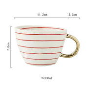 Caneca Geometric Pintada a Mão - 330ml