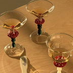 Taça de Vinho Cogumelo de Vidro