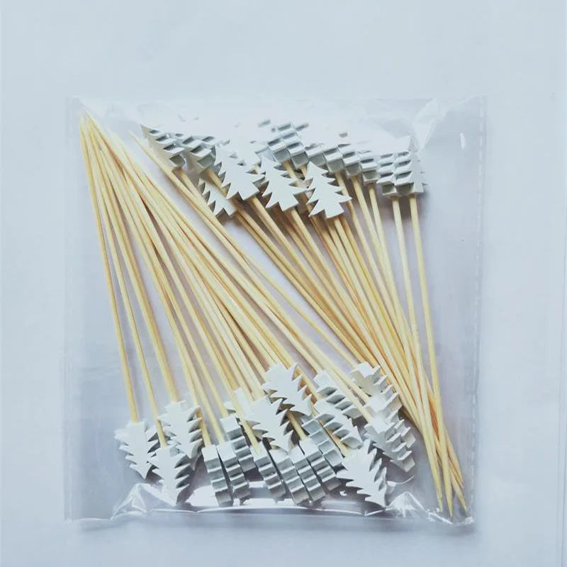 Palitos de Bambu Decorativos Natalinos