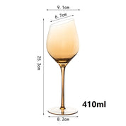 Cristal âmbar vinho tinto vidro Decanter, Borgonha Borgonha Borgonha Cálice, Taça De Degustação De Barriga Grande, Bar e Casa, Festa De Casamento, Copos