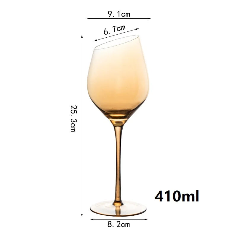 Cristal âmbar vinho tinto vidro Decanter, Borgonha Borgonha Borgonha Cálice, Taça De Degustação De Barriga Grande, Bar e Casa, Festa De Casamento, Copos