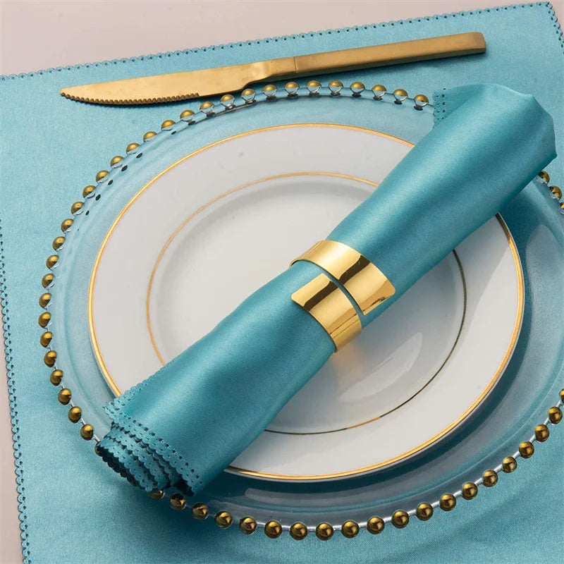 Conjunto de 6 Anéis de Guardanapo Luxo Elegante