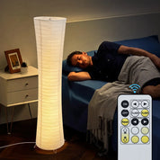 Luminária de Chão Cilíndrica com Luz LED Ajustável