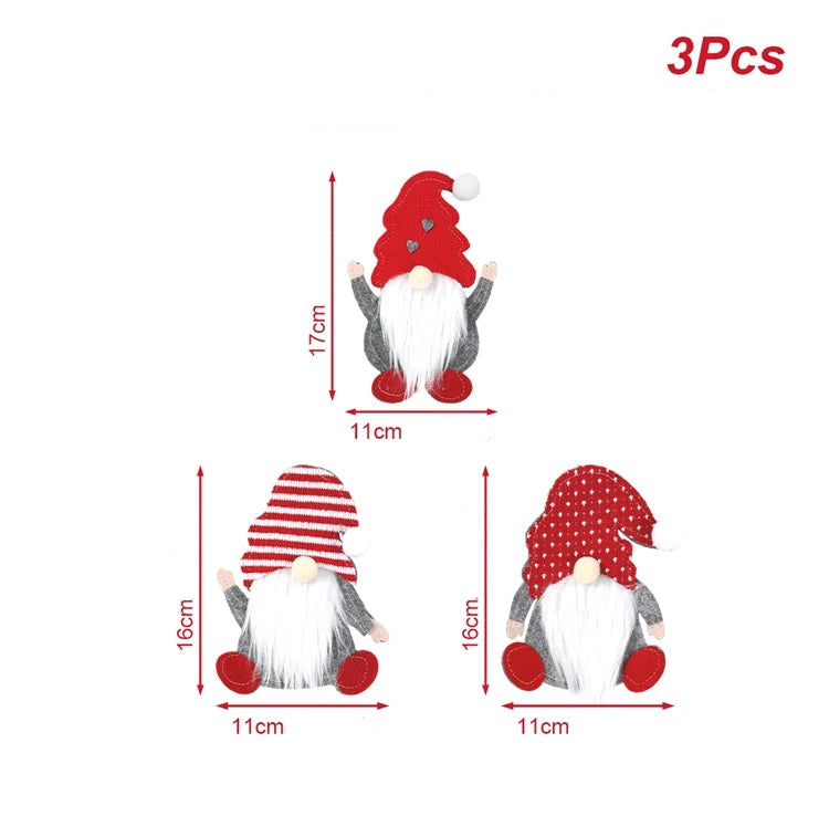 Suporte de talheres de natal feliz natal decoração para casa 2025 pingente enfeites de natal navidad natal presente de ano novo 2026