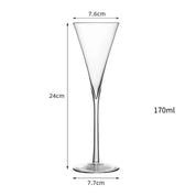 Taça de Coquetel Elegante em Vidro Cristalino