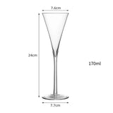 Taça de Coquetel Elegante em Vidro Cristalino
