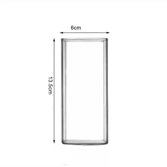 Copo de Vidro Quadrado - 3 Tamanhos