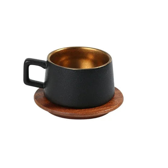 Conjunto Luxo Retrô Xícara e Pires - 230ml