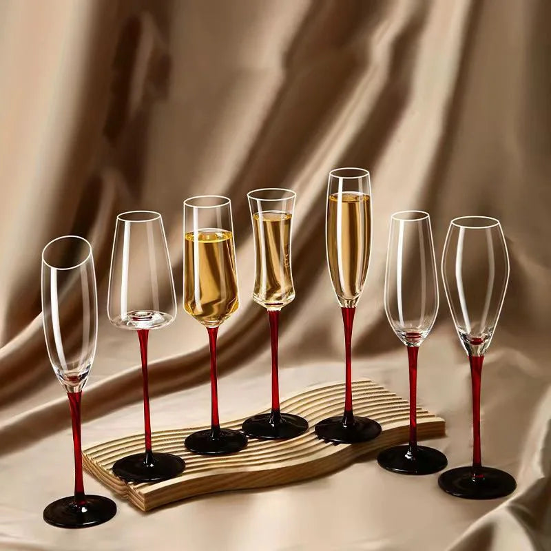 Conjunto de Taças de Cristal Francesas para Champanhe - 2 Peças