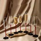 Conjunto de Taças de Cristal Francesas para Champanhe - 2 Peças
