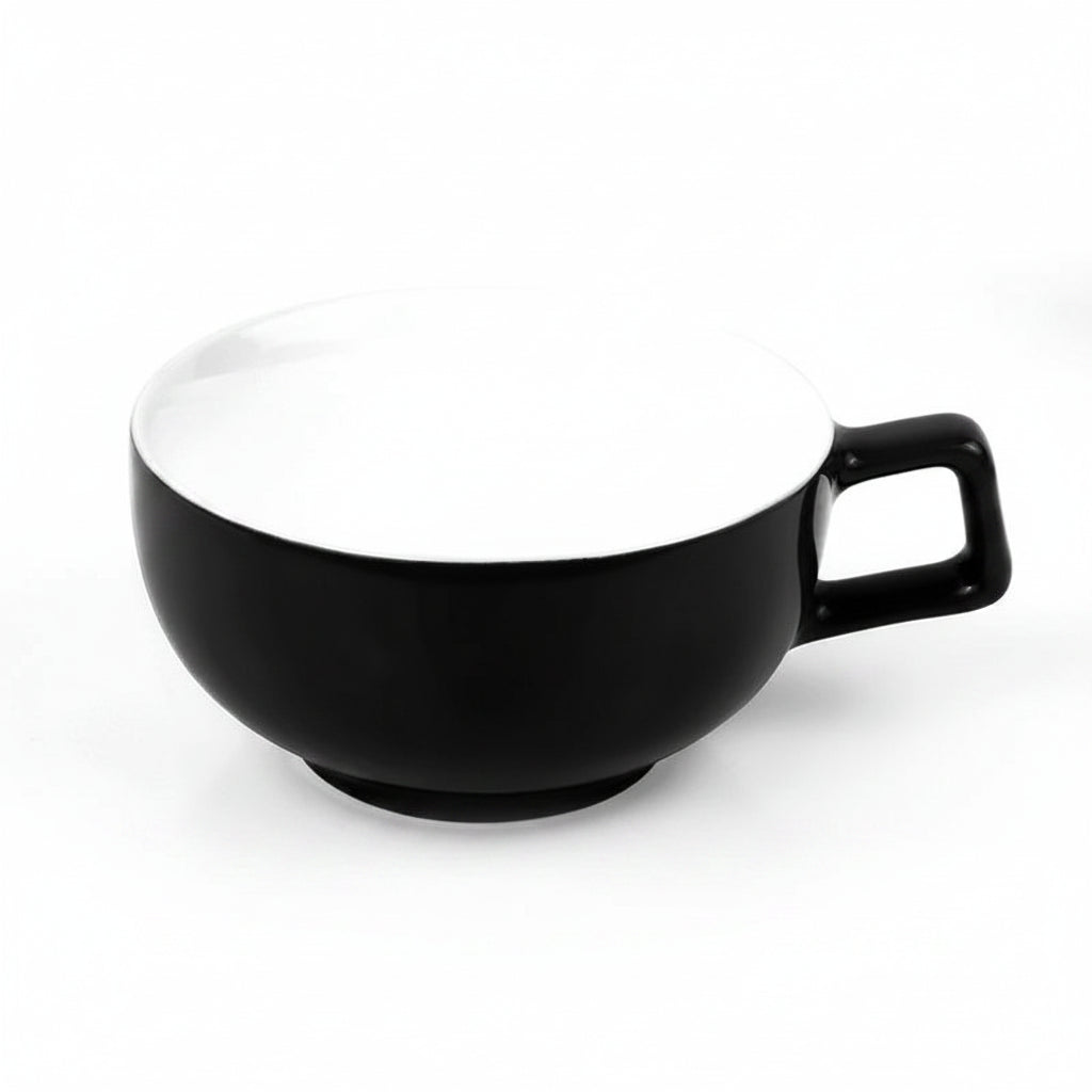 Xícara de Cappuccino em Cerâmica com Relevo Artesanal - 240ml