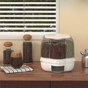 Dispensador de Alimentos Giratório para Cozinha