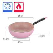 Frigideira Antiaderente Rosa
