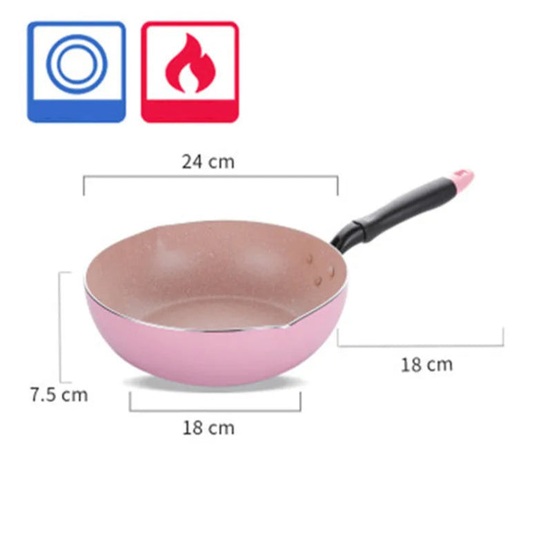 Frigideira Antiaderente Rosa